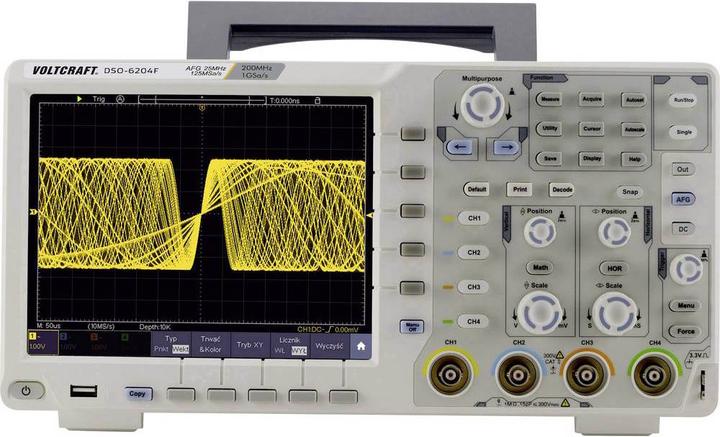 Voltcraft Digitales Oszilloskop DIGITAL OSZILLOSKOP DSO 6204F (CAT II)