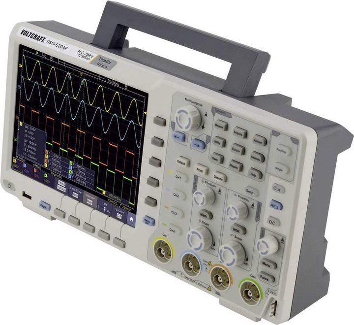 Produktbild Voltcraft Digitales Oszilloskop DIGITAL OSZILLOSKOP DSO 6204F (CAT II)