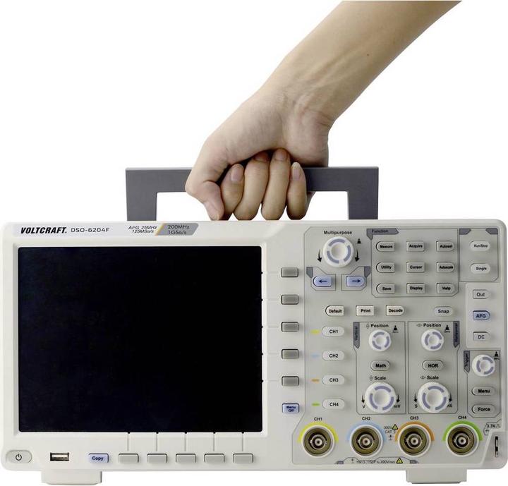 Produktbild Voltcraft Digitales Oszilloskop DIGITAL OSZILLOSKOP DSO 6204F (CAT II)