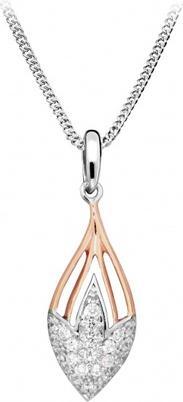 Image du produit Silver Cat Élégant collier bicolore avec zircons SC360