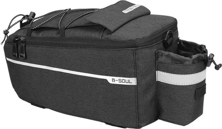 Hurtel WYA26Y0S Thermal Bike Pannier Bag with Shoulder Strap - Black