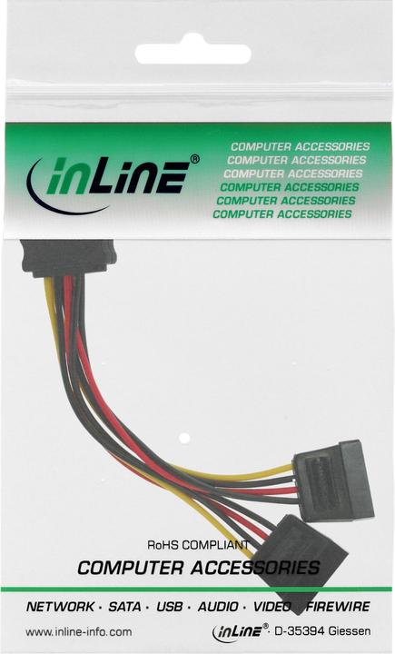 Produktbild InLine SATA Strom-Y-Kabel