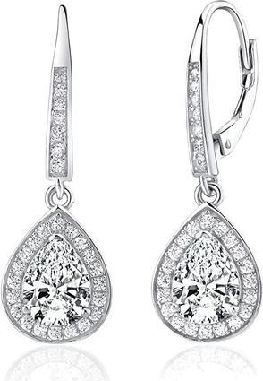 Silvego Silver earrings with cubic zirconia Brisa JJJE1141