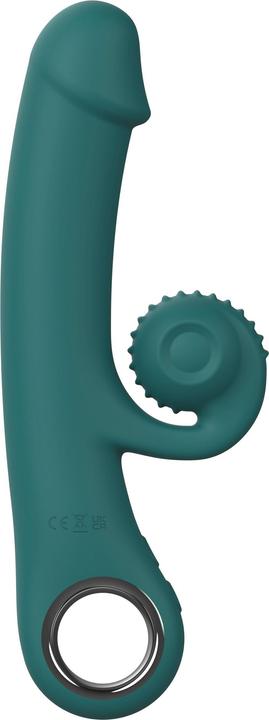 Actual product image Easytoys Online Only - Double Lust - Flexible Snail Vibrator - Green
