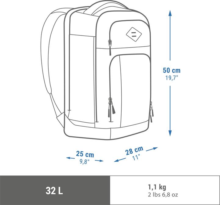 Image du produit Quechua Sac à dos de randonnée 32 L - NH500 Escape sable (32 l)