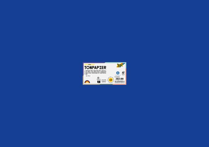 Actual product image Folia Clay paper, (W)500 x (H)700 mm, 130 g/sqm, ultramarine (130 g/m²)