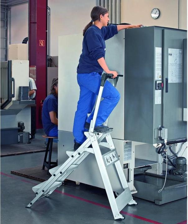 Produktbild Zarges Sicherheitstreppe ohne Bügel einseitig begehbar (Arbeitsplattform, 36 cm)