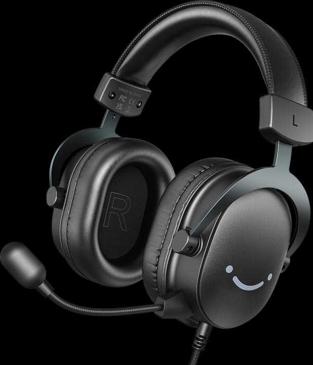 Fifine H9 black 3.5MM + USB dual connector headphone for gaming, streaming, recording