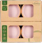 Actual product image La Dehesa set 4 earthenware pots 16 cm pink color (16 cm)