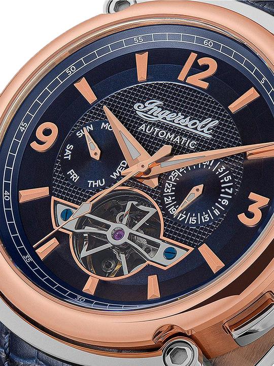 Actual product image Ingersoll 1892 Ingersoll I01101B The Michigan Automatic 45mm 5ATM (Analogue wristwatch, 42 mm)