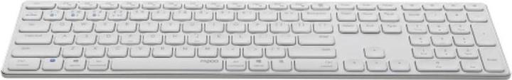 Produktbild Rapoo Kabellose Multimodus Tastatur E9800M, DE-Layout, Weiss (DE, Kabellos)