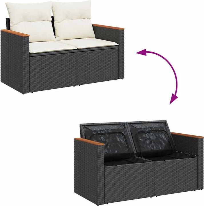 Produktbild VidaXL 10-tlg. Garten-Lounge-Set mit Kissen