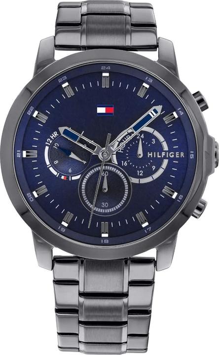 Tommy Hilfiger Hilfiger - 1791796 Horloge - Mannen - Grijs- RVS - Ø 46 mm (46 mm)