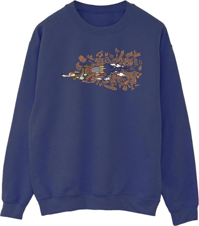 Looney Tunes ACME Doodles Wile E Coyote Sweatshirt (XL)