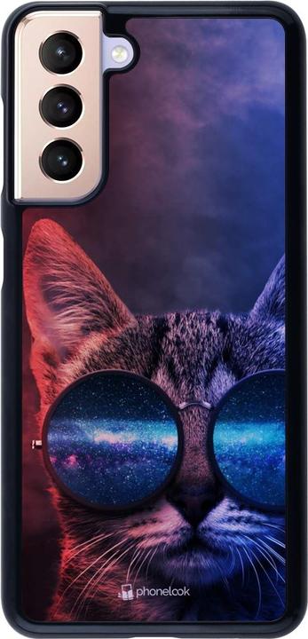 Immagine prodotto PhoneLook Copertina Occhiali da Gatto Rosso Blu (Samsung Galaxy S21 5G)