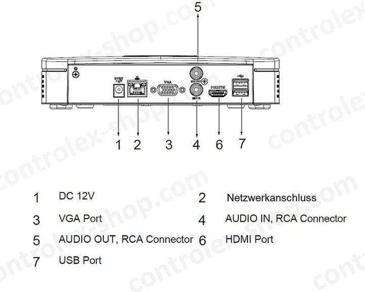Actual product image Dahua NET VIDEO RECORDER 8CH/NVR4108-EI (Network Video Recorder (NVR))