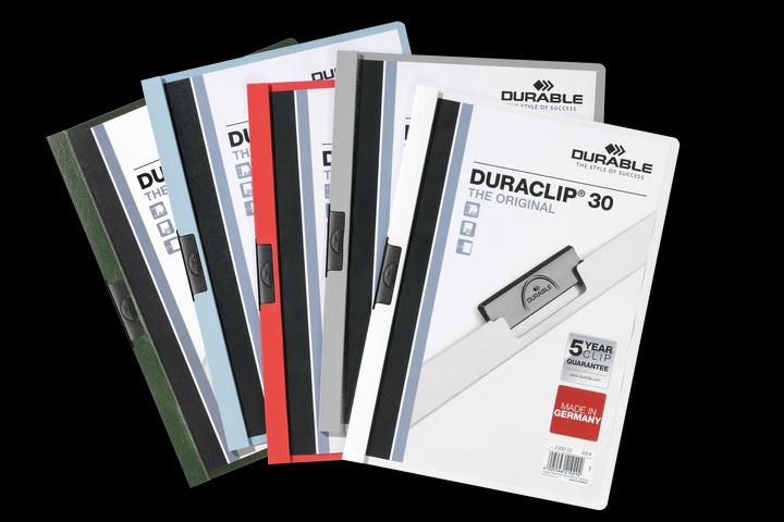 Durable Dossier à pince DURACLIP, DIN A4, plastique, avec clip (A4, 25 x)