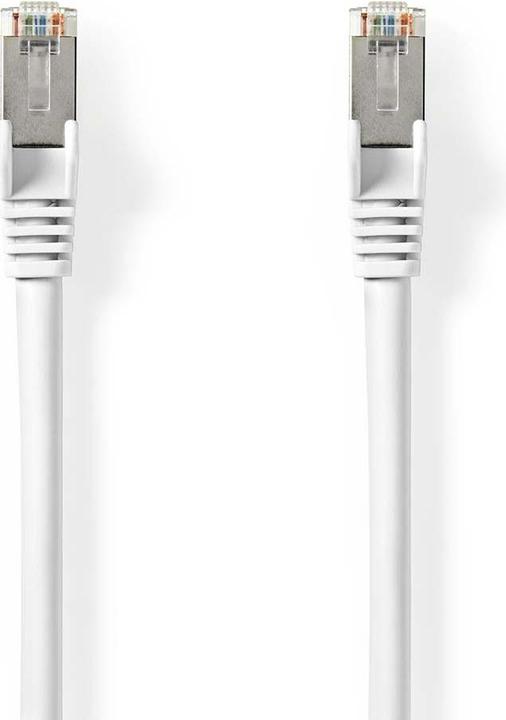 Immagine prodotto Nedis Cavo di rete Cat 8.1 | S/FTP | RJ45 maschio | RJ45 maschio | 10,0 m | Rotondo | LSZH | Bianco | L (S/FTP, CAT8.1, 10 m)