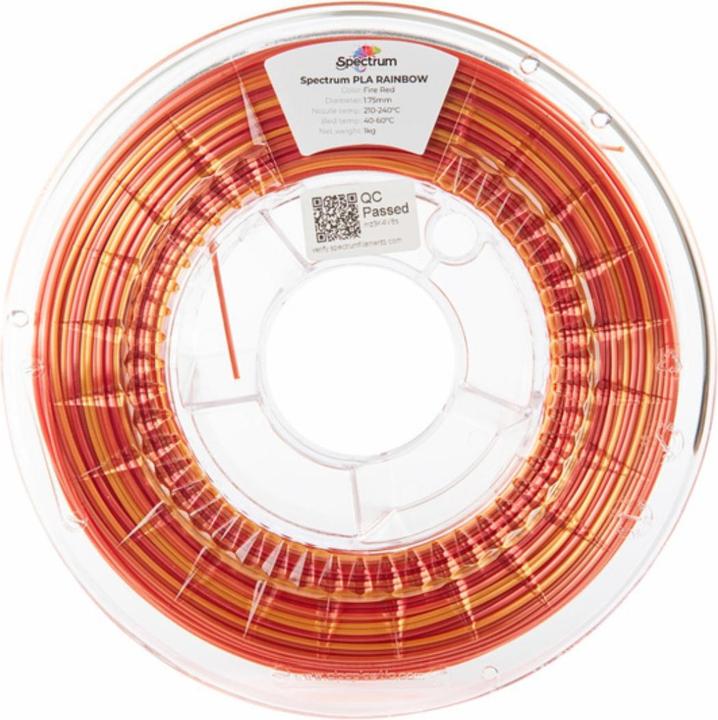 Immagine prodotto Filamento PLA Rainbow Fire Red 1.75mm 1kg (PLA, 1.75 mm, 1000 g, Rosso)