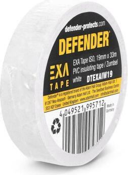 Produktbild Defender EXA-TAPE® ISO W 19 - PVC Isolierband / Zumbel | weiss | 19 mm x 33 m (19 mm)
