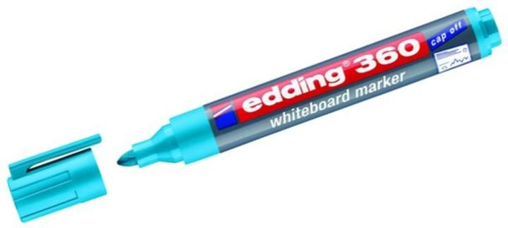 Produktbild Edding Whiteboardmarker 360 nachfüllbar 1,5-3mm hellblau (Hellblau, 3 mm, 1 x)