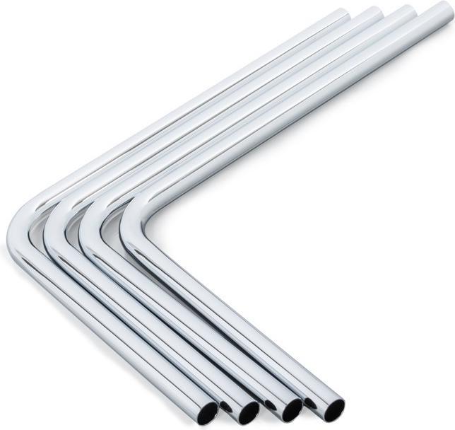 Bitspower Messing Hardtube 16mm AD, 220x300mm, 90 Grad - 4er-Pack (0.31 m, Metall)