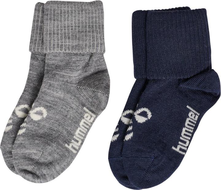 Actual product image hummel hmlMINI WOOL 2-PACK SOCKS (24 - 27)