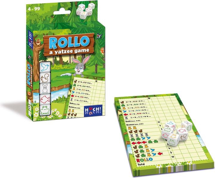 Productafbeelding Asmodée Rollo - Yatzee Dieren (Meertalig)
