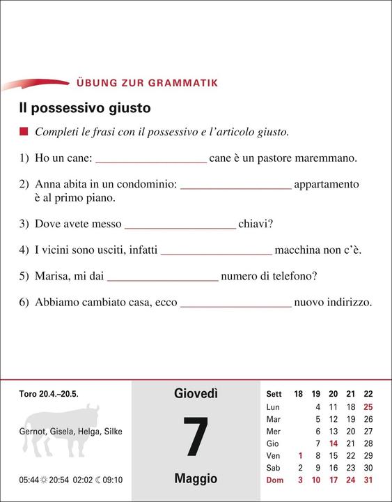 Produktbild Harenberg Italienisch Sprachkalender 2026 - Italienisch lernen leicht gemacht - Tagesabrei (Deutsch, Italienisch, Steffen Butz, Tiziana Stillo, 2025)