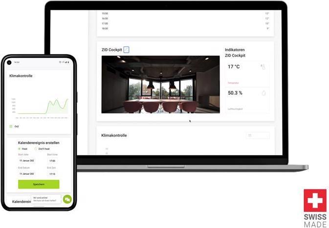 Actual product image Cleveron CLEVER Sense CO2 meter with WLAN and app