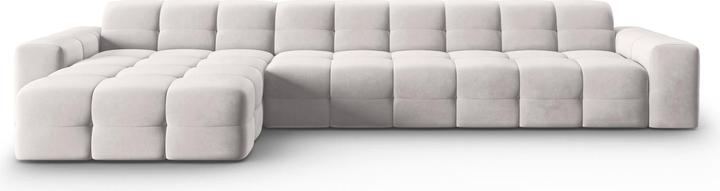 Actual product image Micadoni Velvet Left Corner Sofa, "Kendal", 5 Seats, 357x173x79Made in Europe (Corner sofa)