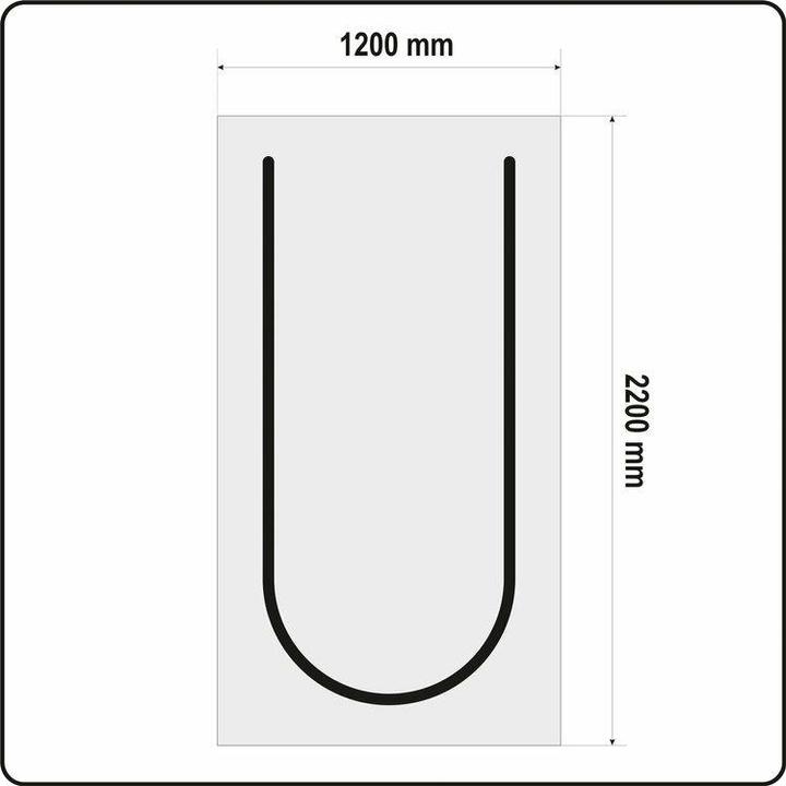 Produktbild Toya Staubschutztür Staubvorhang Schmutzschleuse Schmutzschutztür U Typ 217 x 117 cm (24 mm)