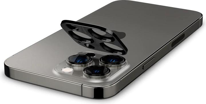 Produktbild Spigen Optik.Tr Camera iPhone 14 Pro/14 Pro Max Lens 2szt./2pcs czarny/black AGL05273 (2 Stück, Apple iPhone 11 Pro)
