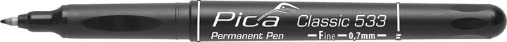 Image du produit Pica Marqueur indélébile CLASSIC noir Largeur de trait 0,7 mm Pointe ogive (Noir, 0.70 mm, 1 x)