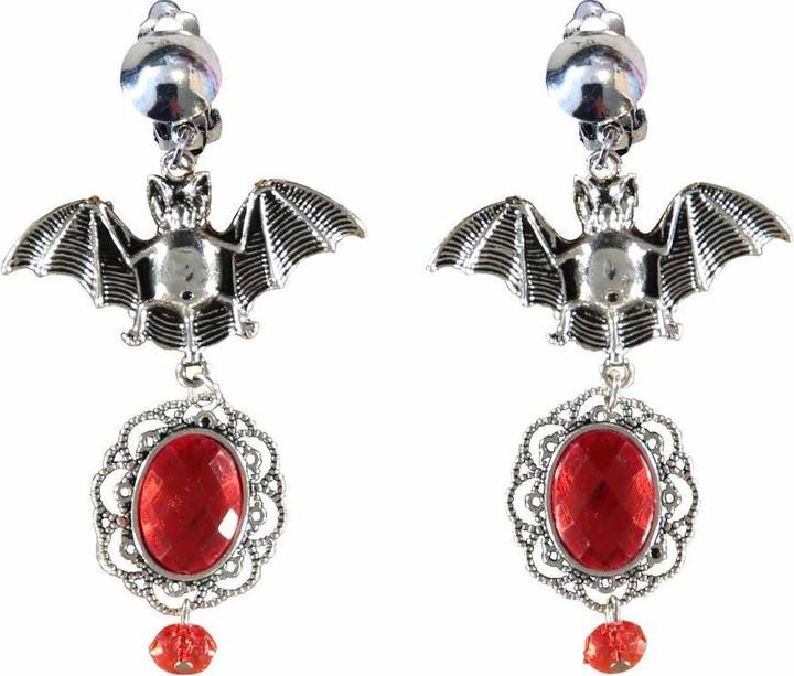 Produktbild Amscan Bat Ruby Gothic Ohrringe