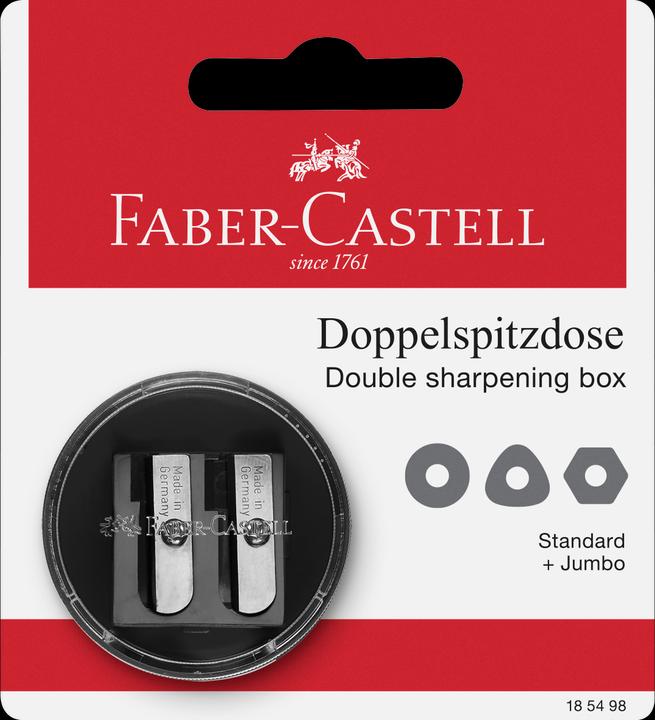 Immagine prodotto Magni Faber Castell 185498 Temperino doppio "Blister" rotondo