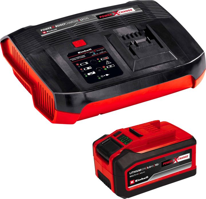 Einhell 18V 4-6Ah & 6A Boostcharger PXC Power X-Change PLUS 4512143 Tool Battery and Charger 6Ah (18 V)
