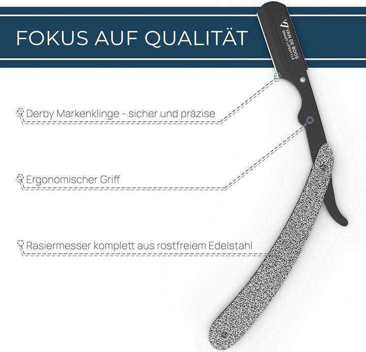 Produktbild Van de Boos Rasiermesser-Set mit 100 Wechselklingen