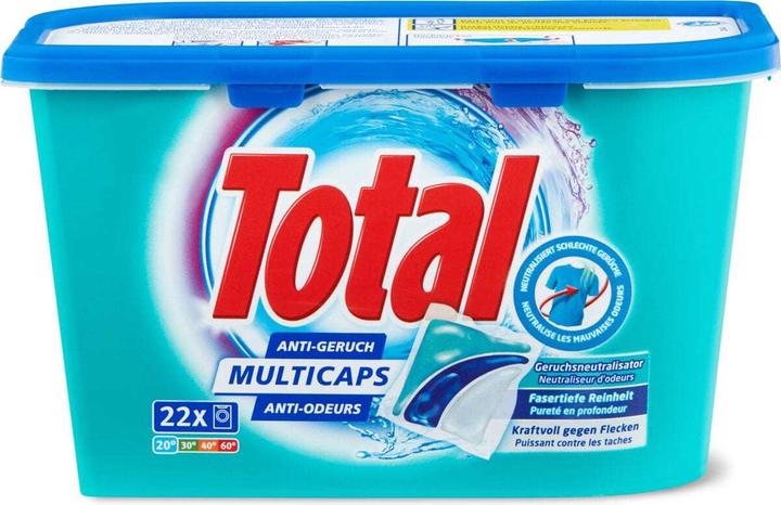 Produktbild Total 30 Waschmittel Anti-Geruch Multicaps Box (22 Waschgänge, Caps)