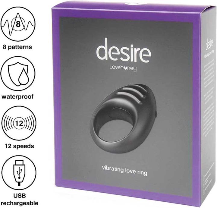 Actual product image Lovehoney Luxury Rechargeable Vibrating Cock Ring
