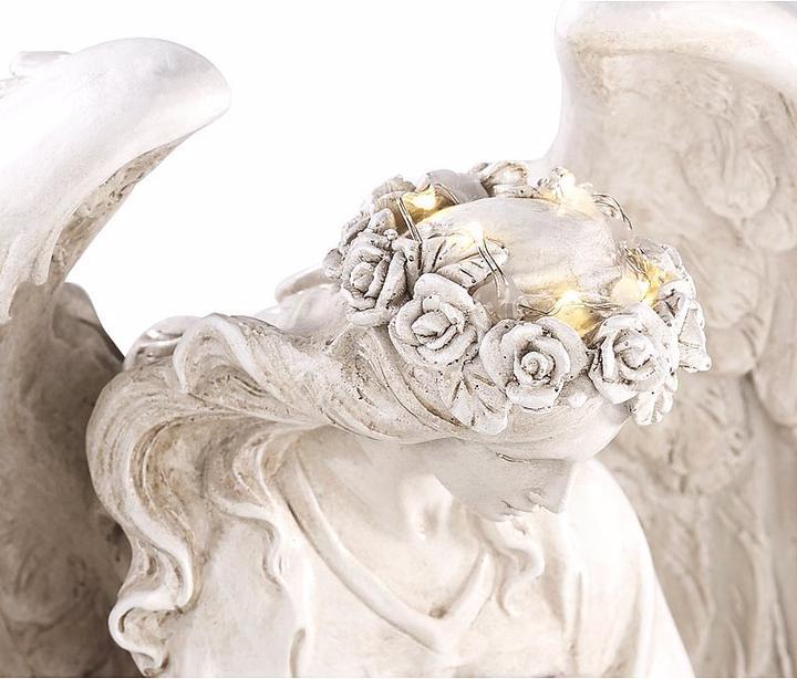 Image du produit Lunartec Figure d'ange gardien solaire à genoux (IP44)