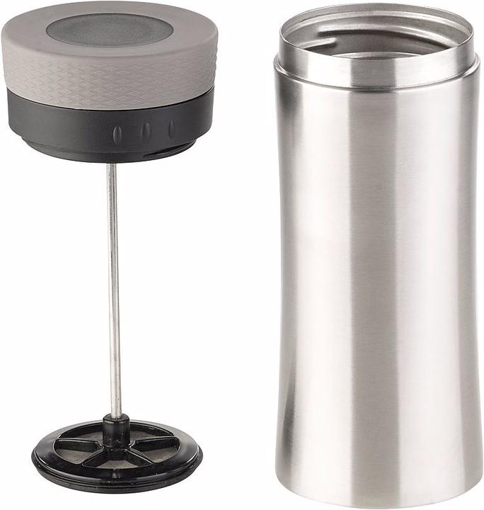 Produktbild Rosenstein & Söhne 2in1-Edelstahl-Thermobecher mit French-Press-System (0.48 l)