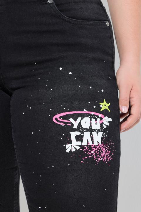 Produktbild Angel of Style Jeans-Bermuda, gerades Bein, Print (58)