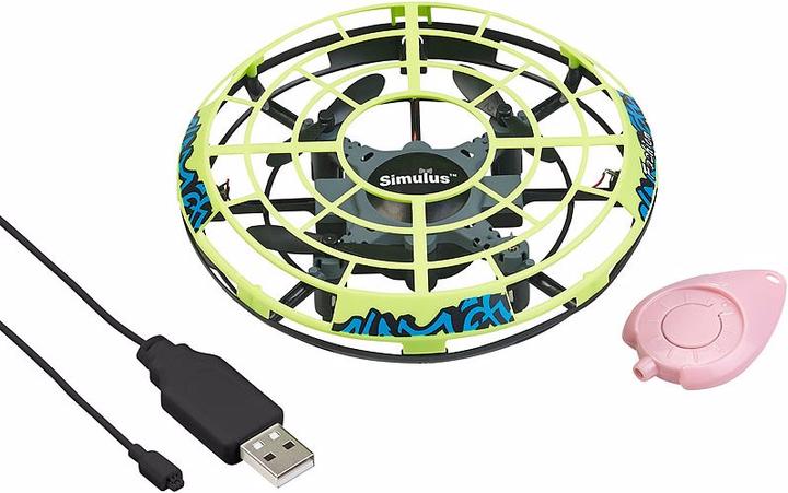 Produktbild Simulus Selbstfliegendes Quadrocopter-Ufo mit Infrarot-Sensoren und LEDs