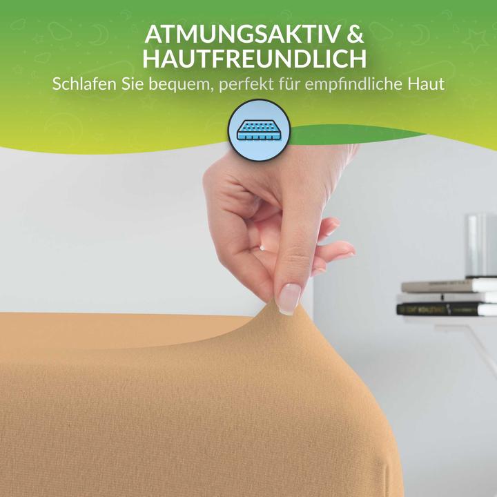 Actual product image Etérea Microfibre Jersey Fitted Sheet (100 x 200 cm, 90 x 200 cm)
