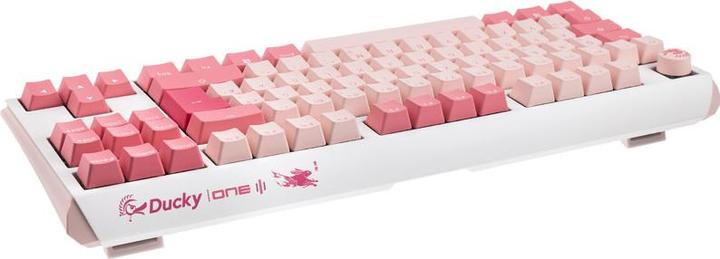 Produktbild Ducky One 3 Gossamer Pink TKL Gaming Tastatur - MX-Ergo-Clear (DE, Kabelgebunden)