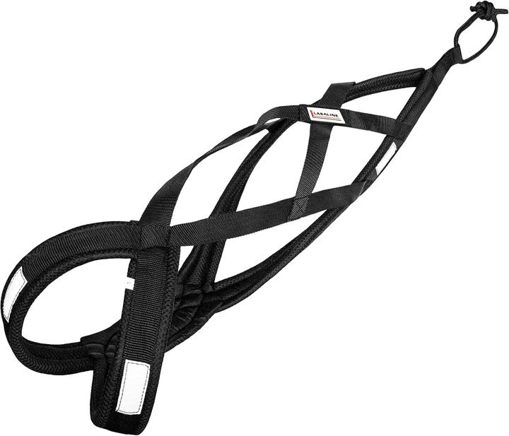 Lasaline Hunde Zuggeschirr X Back für Canicross (XS, Dog, Dog sport)