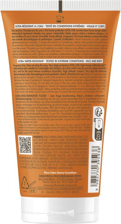 Actual product image Avène Sun Intense Protect Fluid SPF50+ 150ml (SPF 50+, 150 ml)