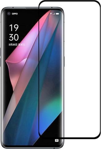 Produktbild PhoneLook 3D Tempered Glass Full Screen Display Schutzglas mit schwarzem Rahmen (1 Stück, Oppo Find X5 Lite)