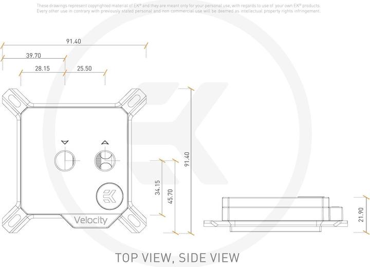 Actual product image EKWB EK-Velocity Intel RGB